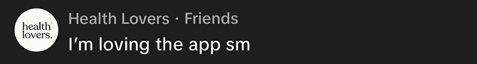 Social media comment reading: I’m loving the app sm.